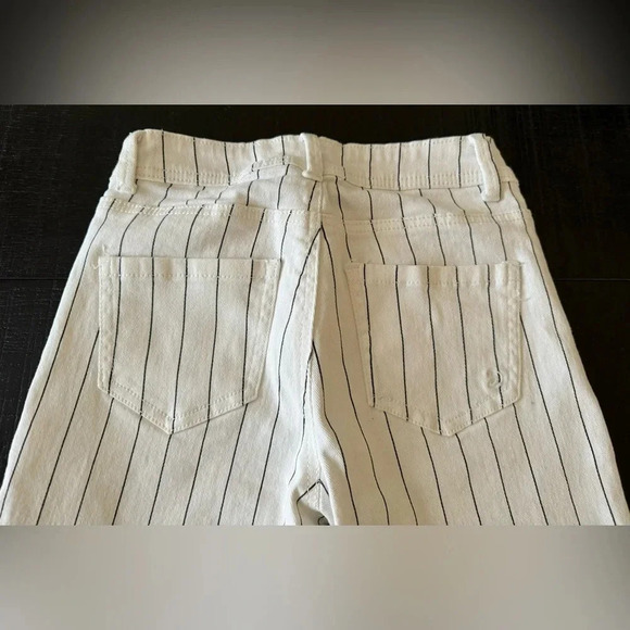 Indigo Rein Women's Striped Denim Ankle Jeans Size 3 Black & White Stripes - Picture 5 of 9